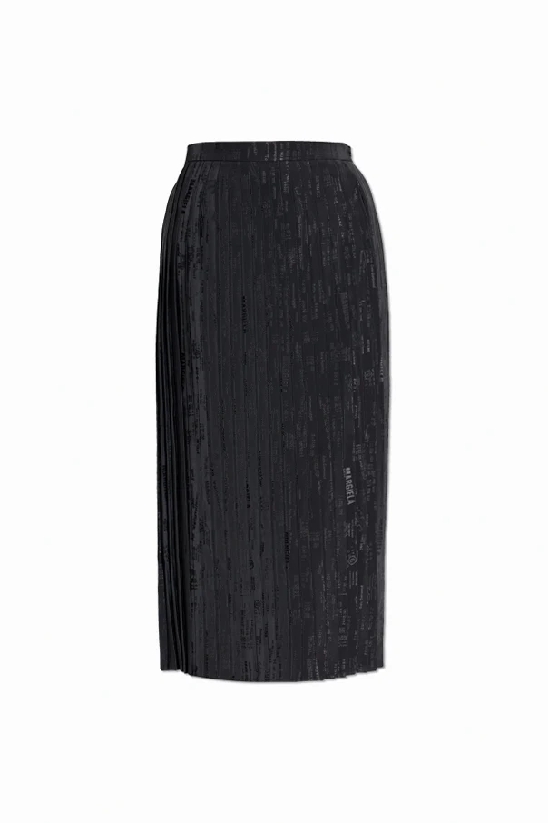 NAVY BLUE Pleated skirt