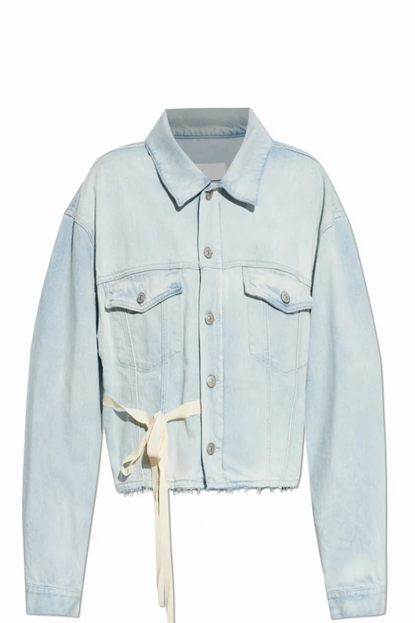 BLAU Jeansjacke mit rawem Saum