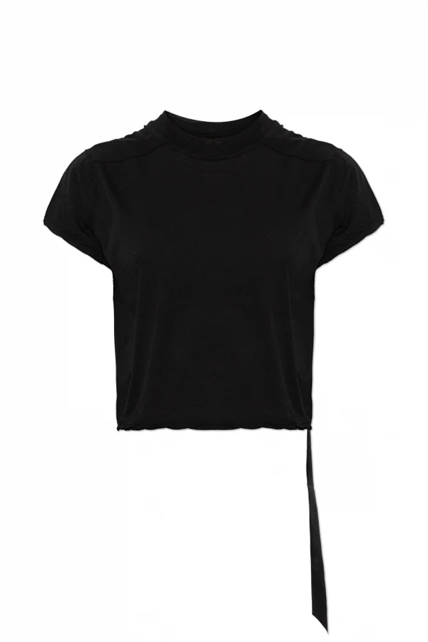 SCHWARZ Top mit dekorativem Streifen