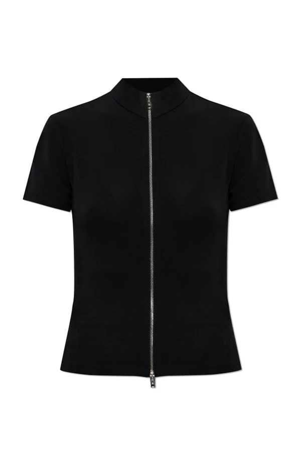 CZARNY Rozpinany top