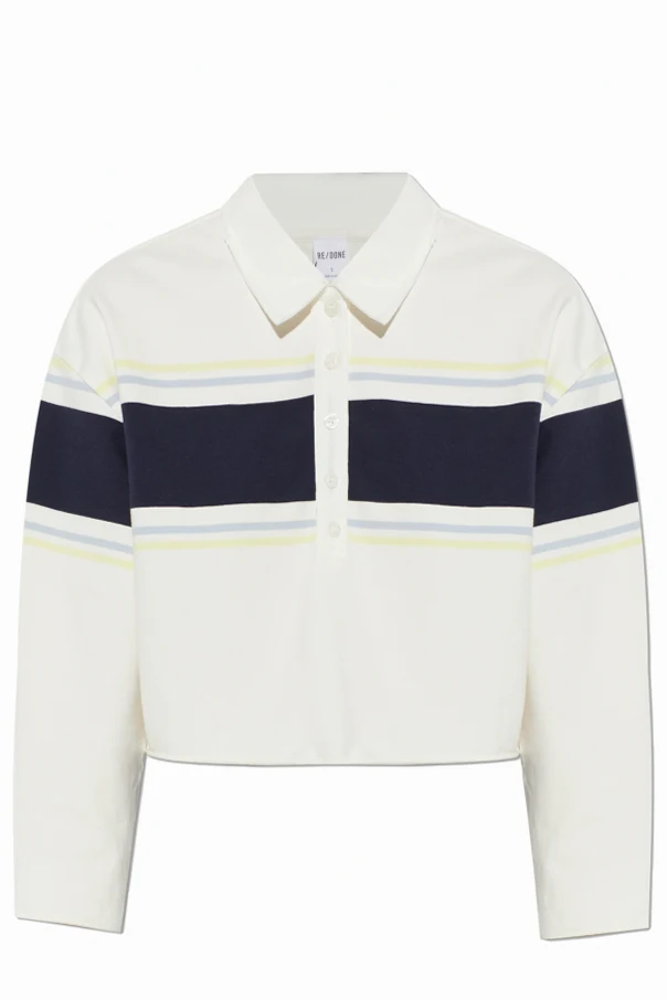 WEISS Kurzärmeliges Poloshirt mit lockerem Schnitt