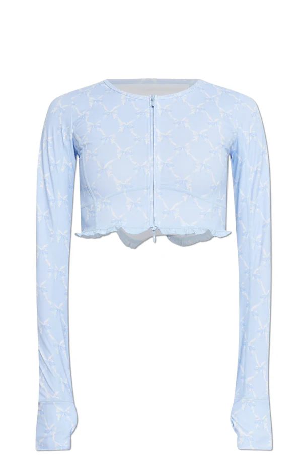 light blue Short sports top "Laudie"