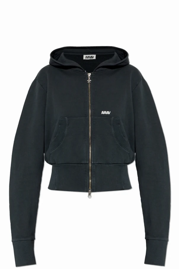 CZARNY Bluza z wyszytym logo