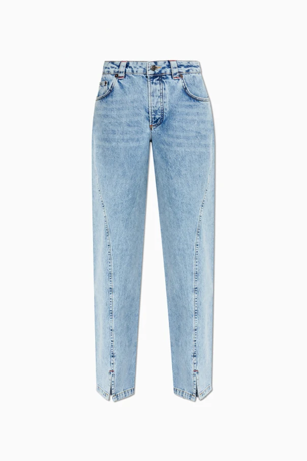 BLAU Jeans mit geradem Schnitt