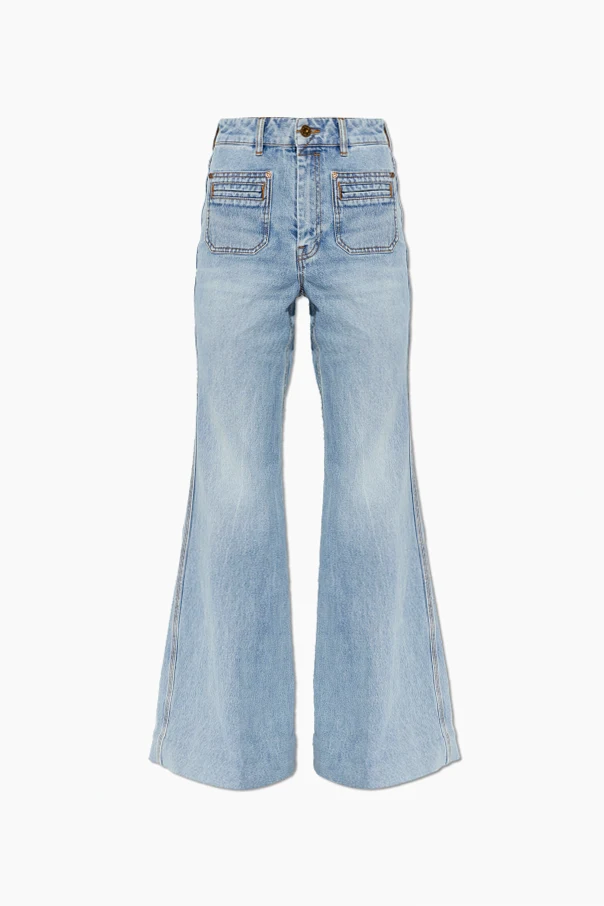 BLUE Flared leg jeans