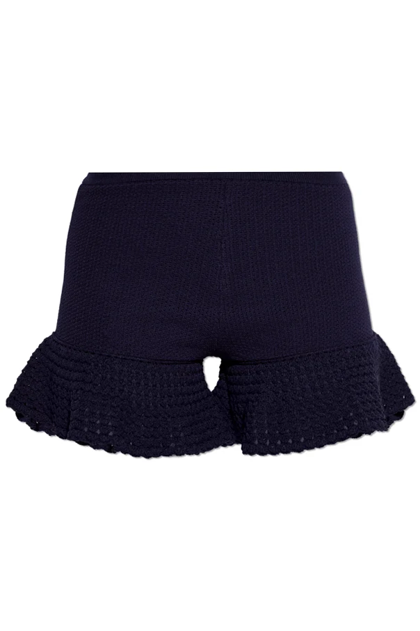 NAVY BLUE High-waisted shorts