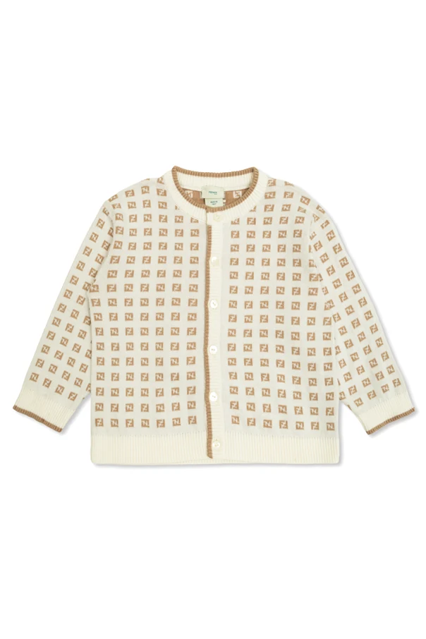 WEISS Strickjacke mit Logo