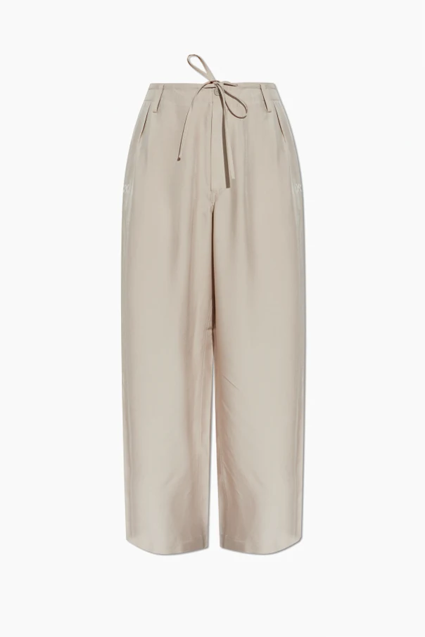beige Loose-fit pants
