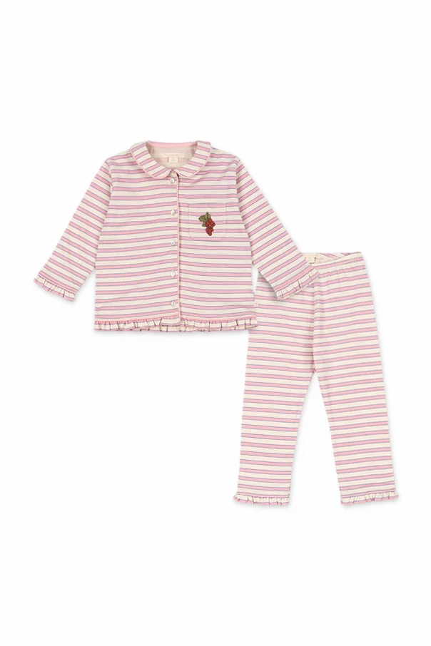 PINK Two-piece pajama set with striped pattern
