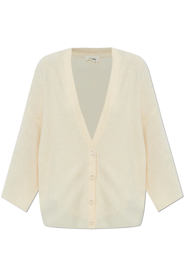 kremowy Kardigan o luźnym kroju