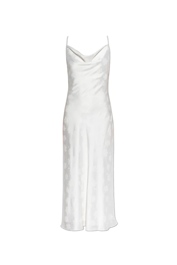 WEISS Kleid mit Blumenmuster