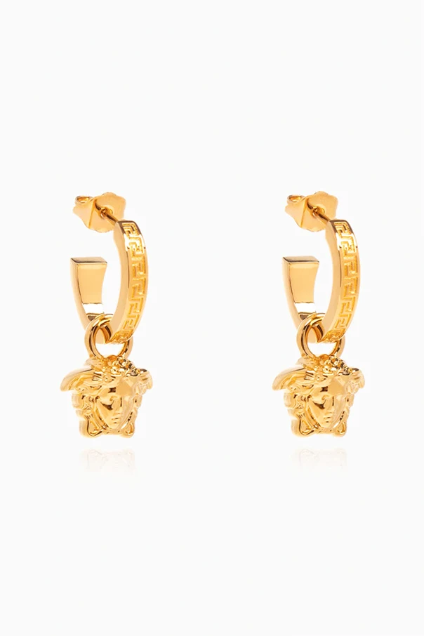 GOLD Medusa head earrings