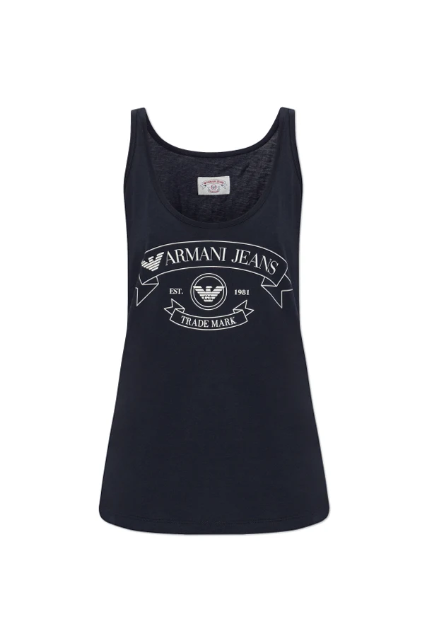 NAVY BLUE Top with print