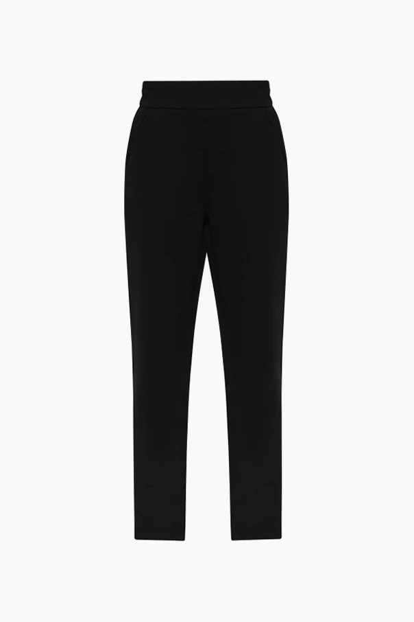 BLACK Sweatpants with printed logo