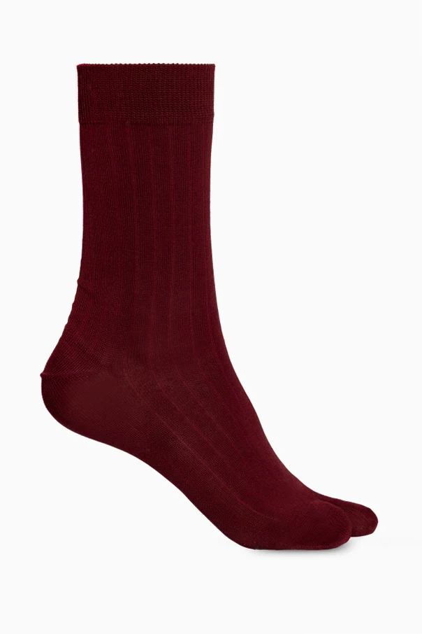 BURGUNDER Socken mit ‘Tabi’-Ausschnitt