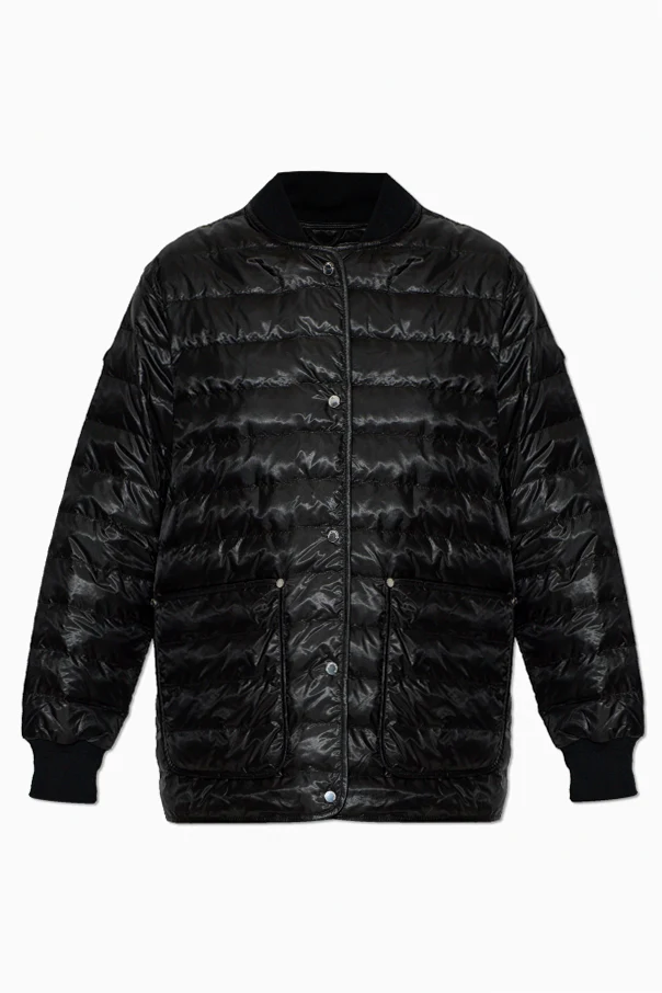 BLACK Oversized puffer jacket