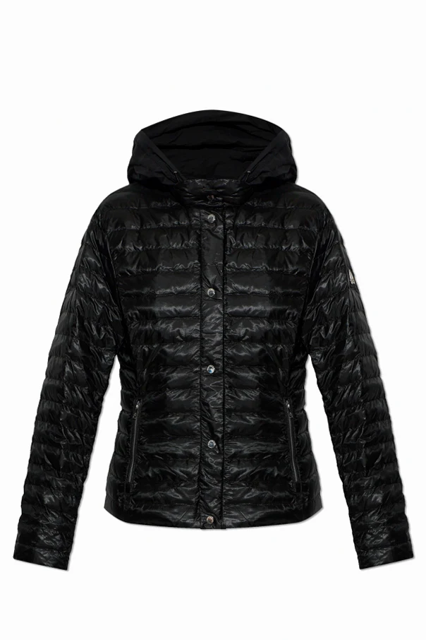 BLACK Puffer jacket with detachable hood