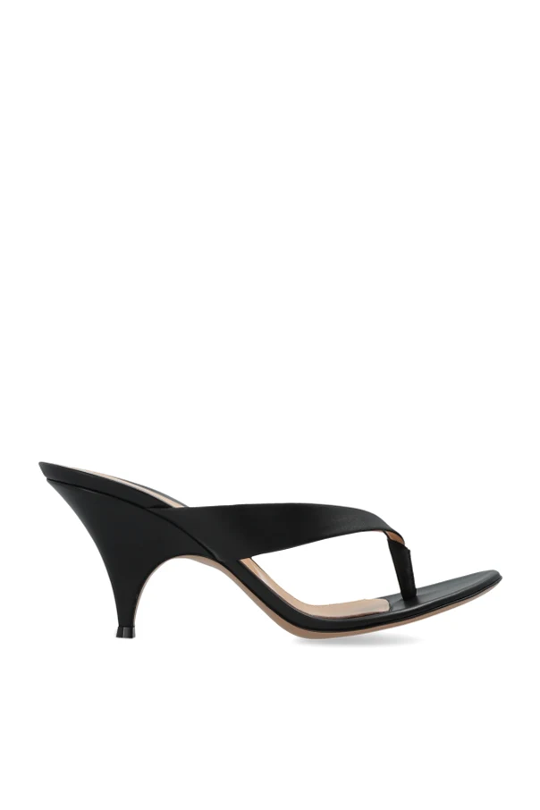 BLACK Heeled mules "Sofia"
