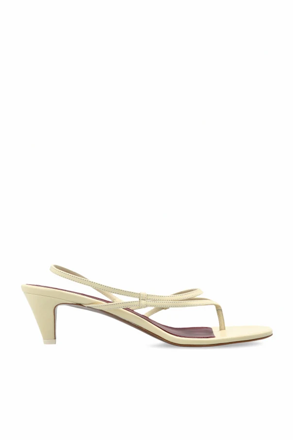 cream ‘Safi’ heeled mules