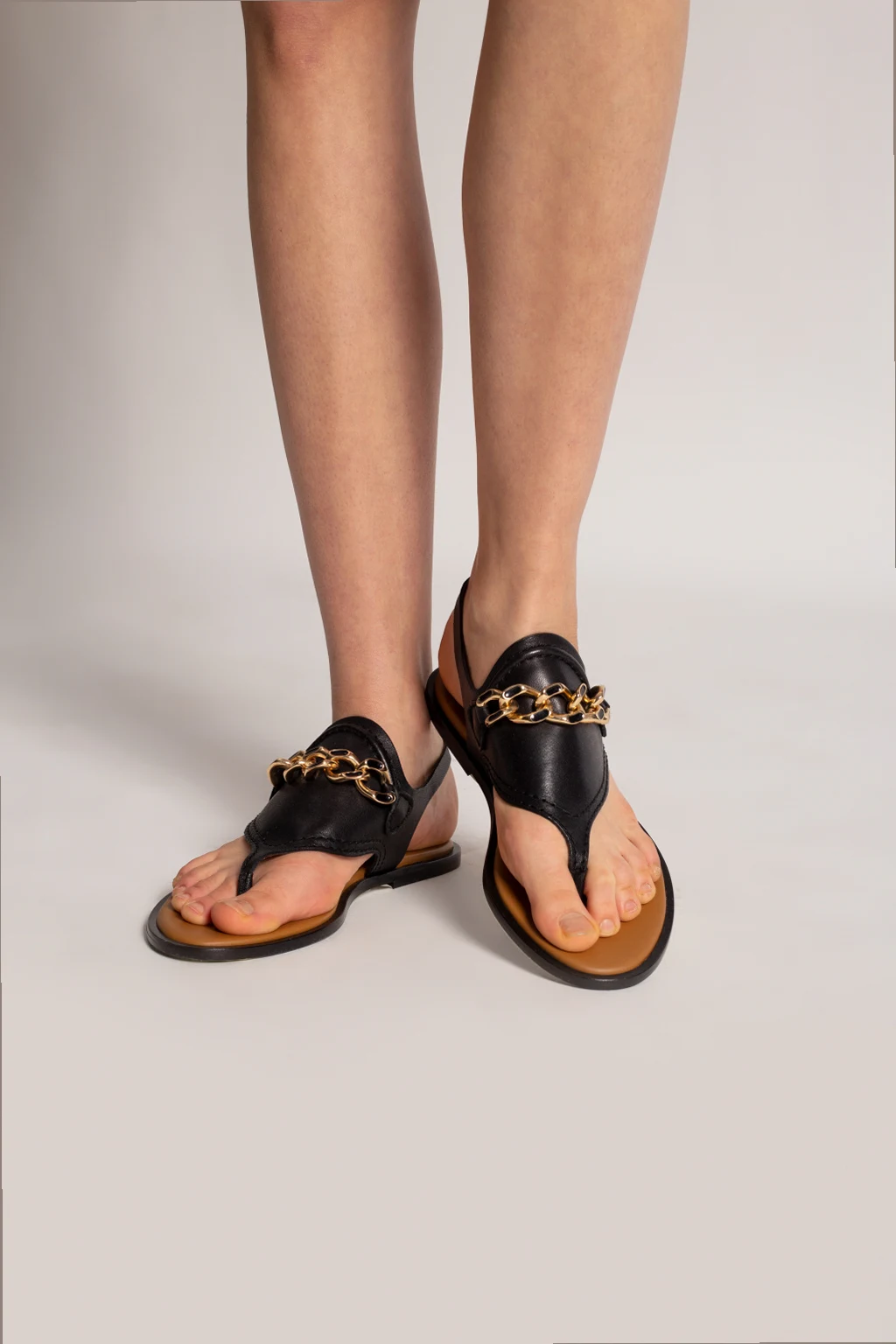 Chain-embellished sandals