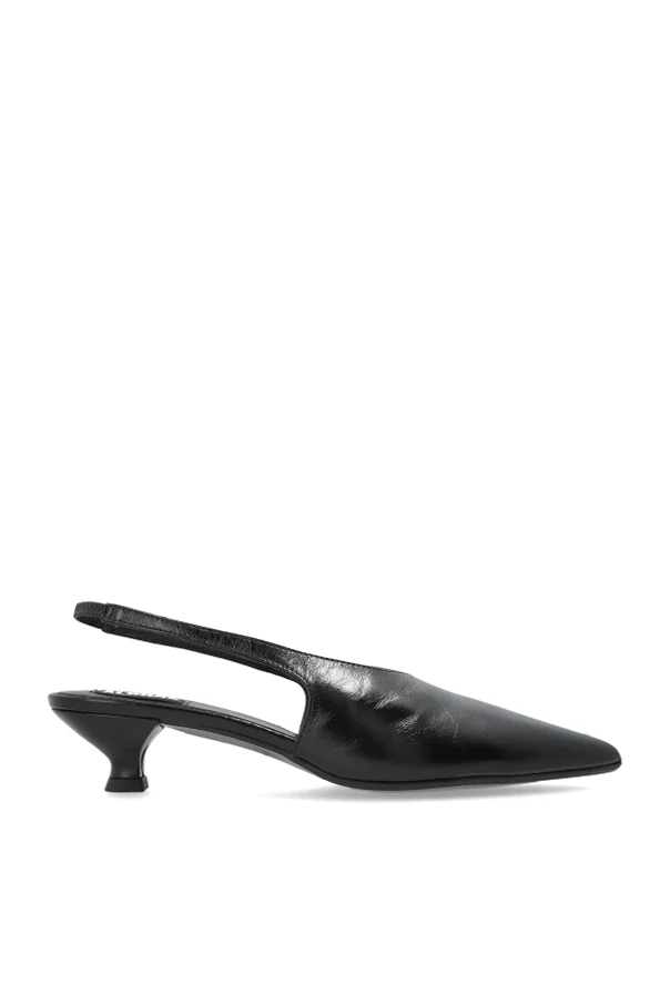 BLACK "Eros" heeled shoes