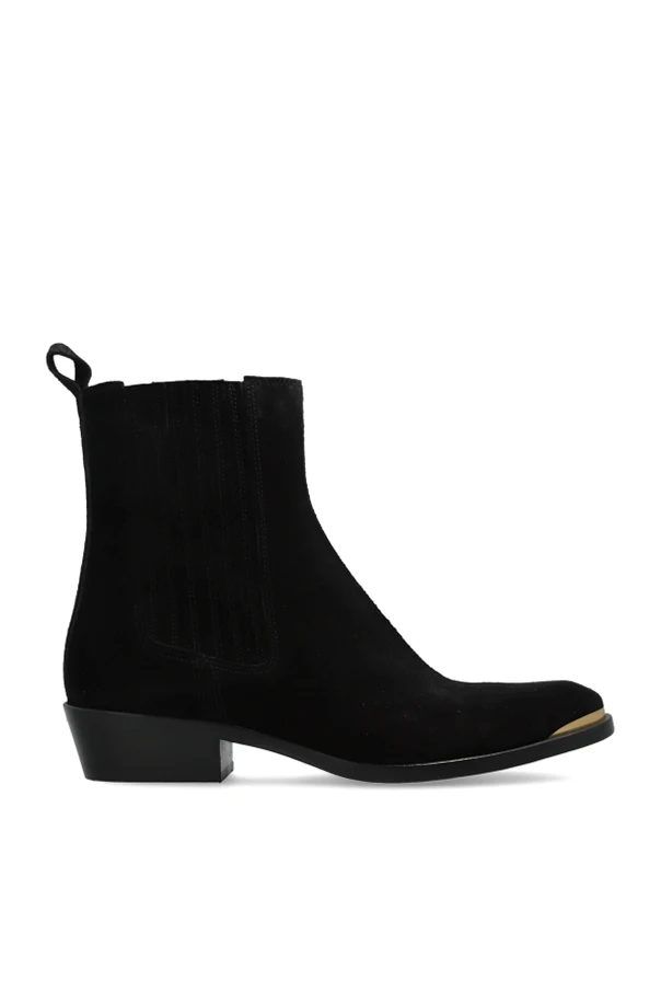 BLACK Heeled ankle boots `Delano`