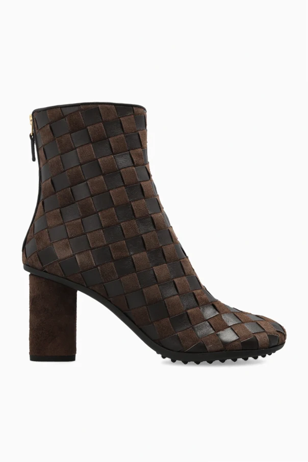 BROWN ‘Atomic’ heeled ankle boots