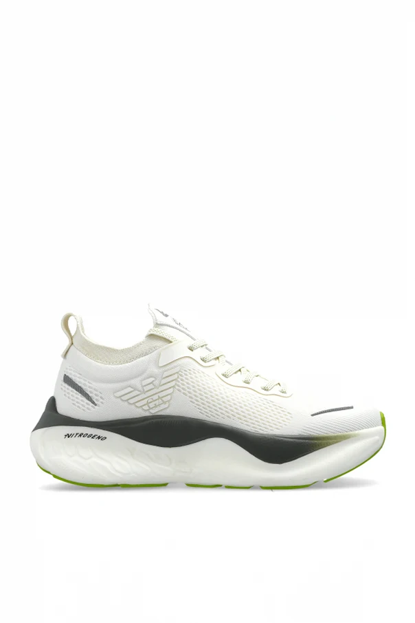 WHITE Sports shoes with logo