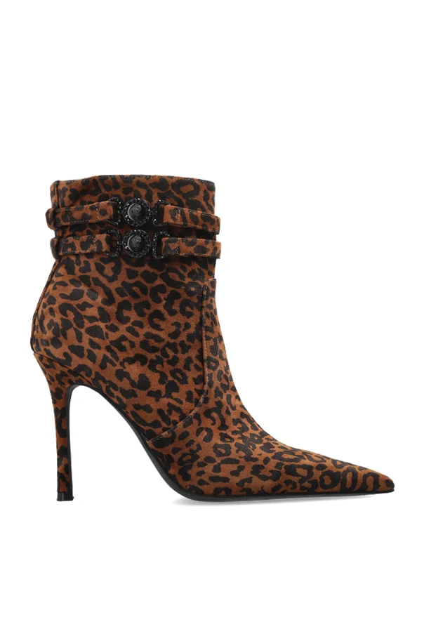 BROWN Heeled ankle boots "Mansion"