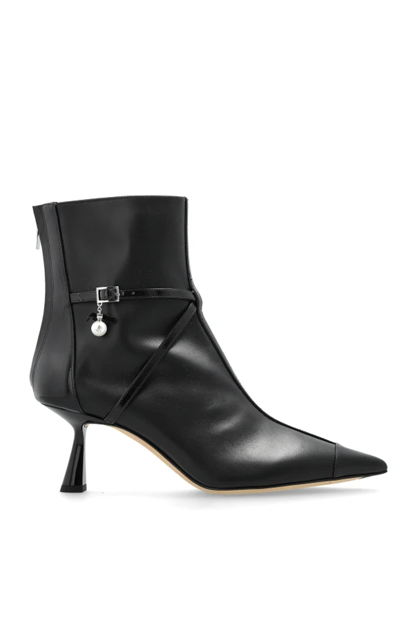 BLACK ‘Aren’ heeled ankle boots
