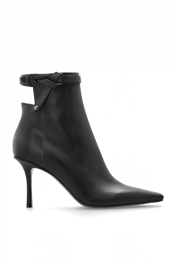 BLACK “Heeled ankle boots ‘Camie’”