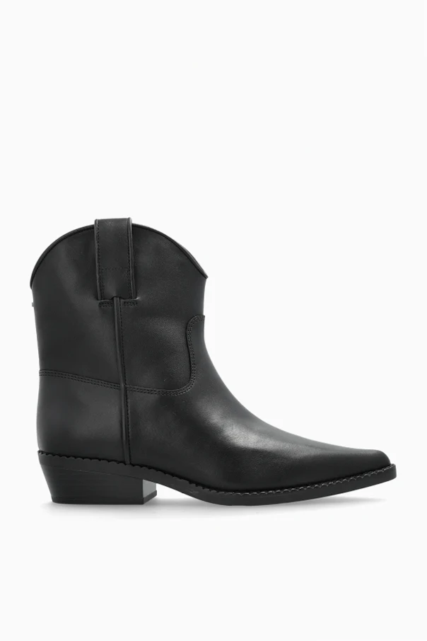 BLACK Heeled ankle boots `Noemie`