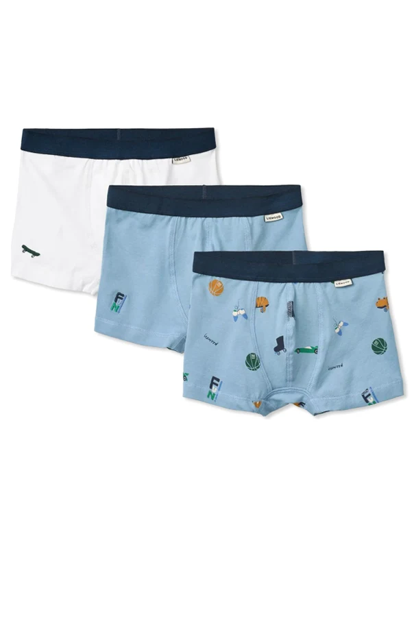 NIEBIESKI Trzypak bokserek