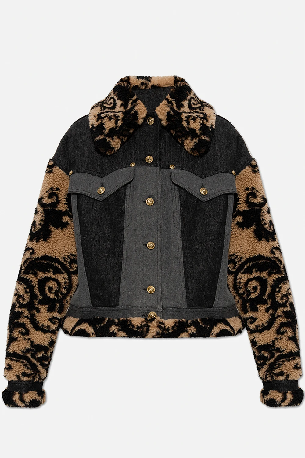 Jacket with fur trim
