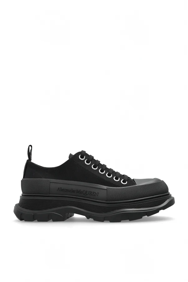 CZARNY Buty sportowe na platformie