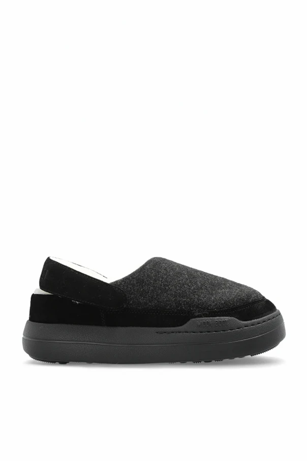 CZARNY Śniegowce `MB PARK CLOG FELT`