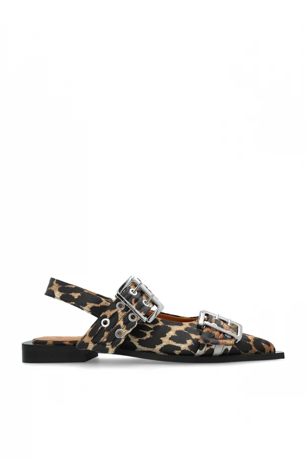 beżowy Buty z motywem zwierzęcym