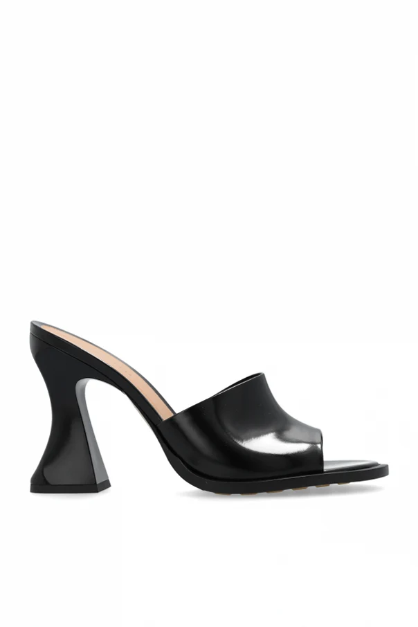 BLACK ‘Cha-Cha’ heeled mules