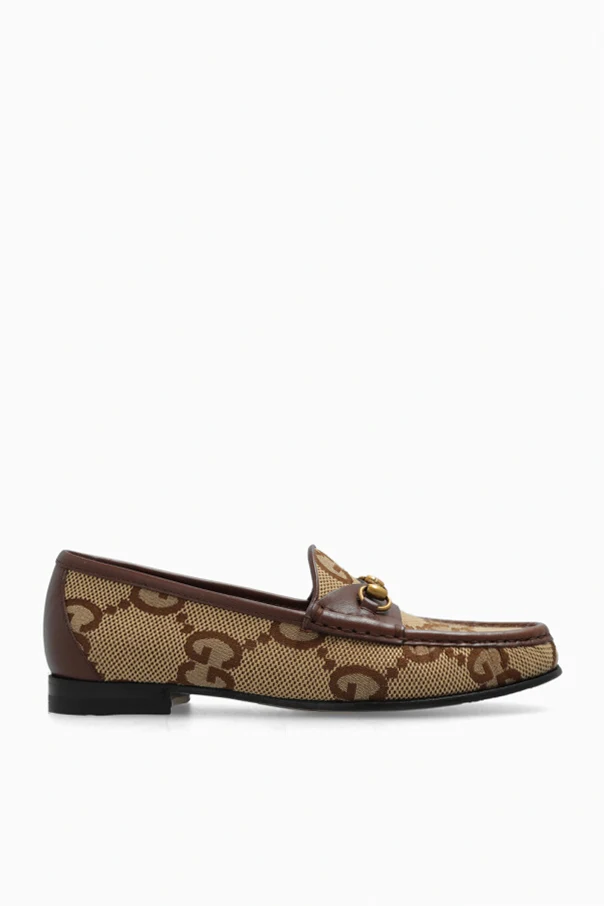 beżowy Buty typu ‘loafers’ z monogramem