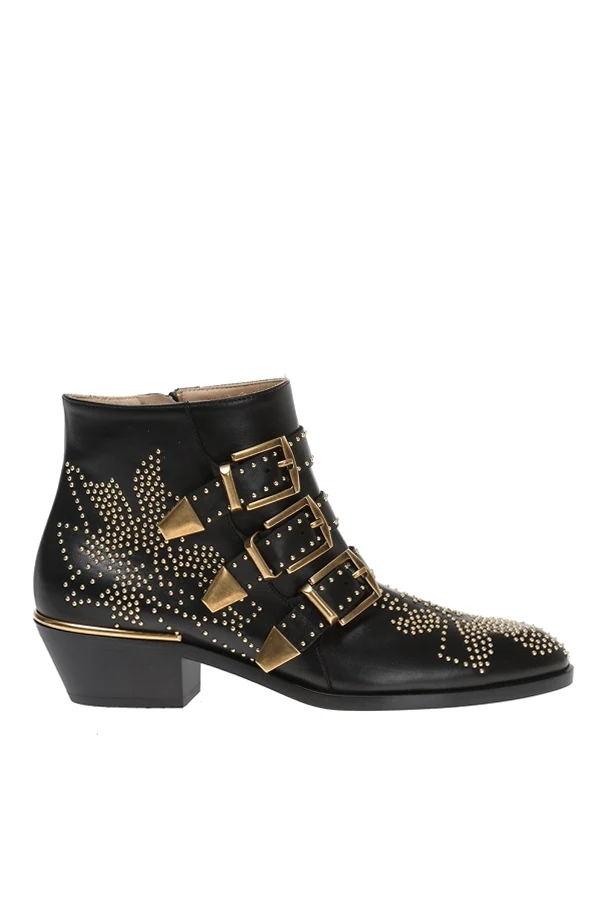 SCHWARZ 'Susanna' studded heel ankle boots