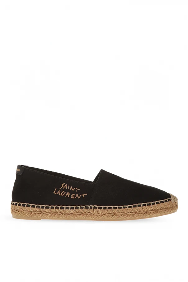 CZARNY Espadryle z logo