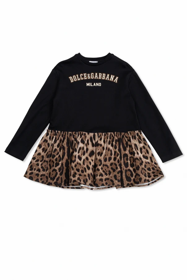 BRAUN Kleid mit Logo