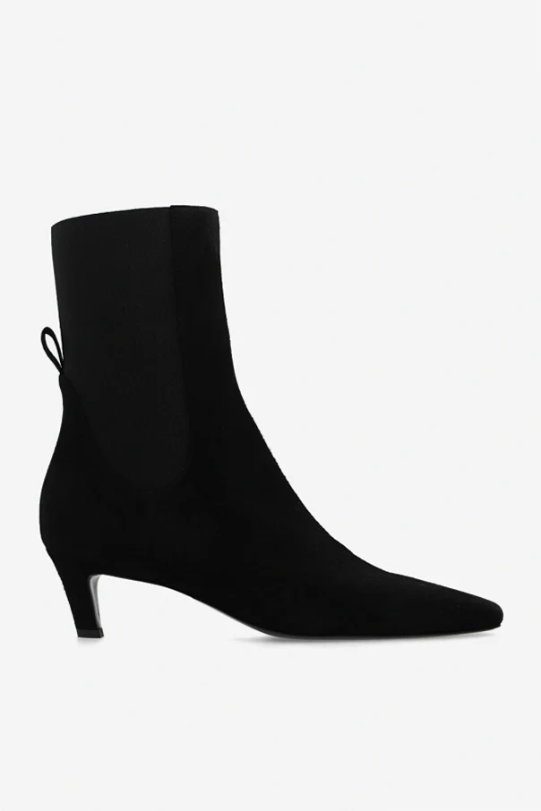 SCHWARZ Suede heeled ankle boots