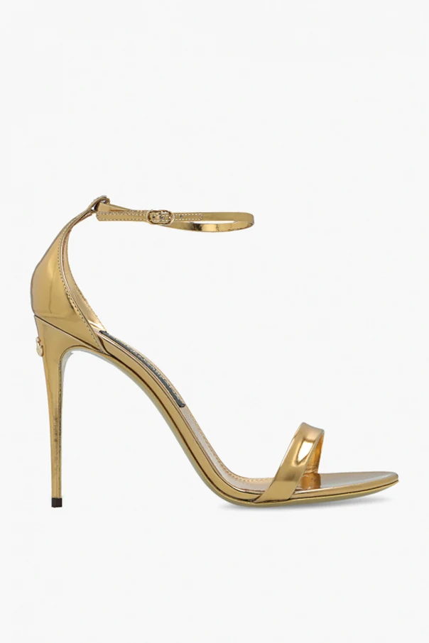 GOLD ‘Keira’ heeled sandals