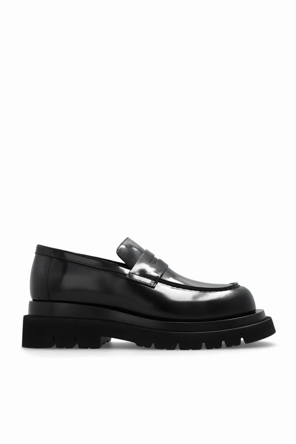 CZARNY Skórzane buty typu ‘loafers’