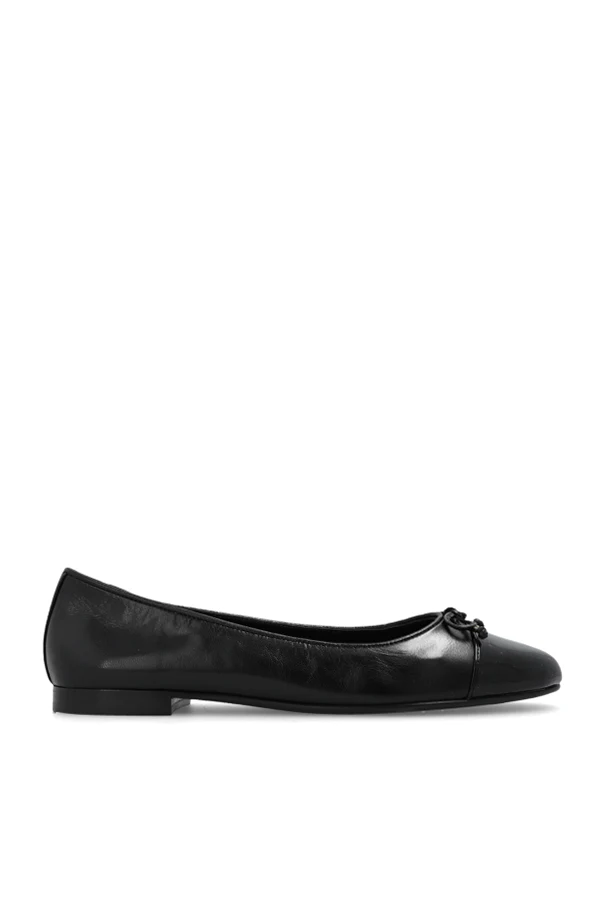 CZARNY Baleriny ‘Cap-Toe’