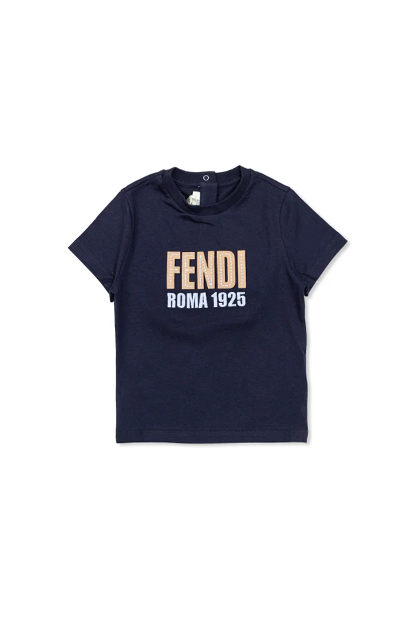 MARINEBLAU T-Shirt mit Logo-Patch