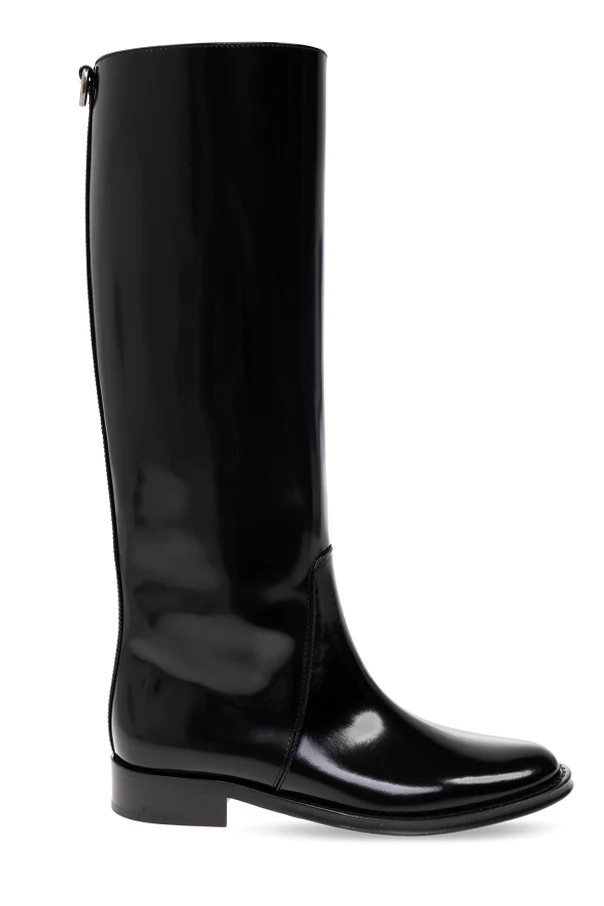 BLACK ‘Hunt’ leather boots