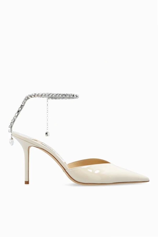 cream ‘Saeda’ heeled sandals