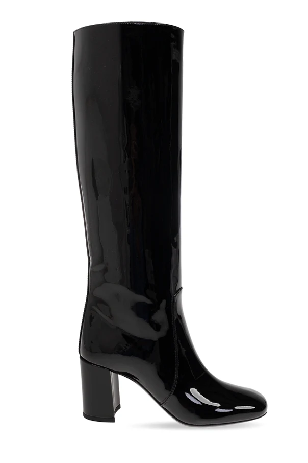 BLACK ‘Who’ heeled boots